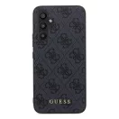 Guess 4G Metal Gold Logo Samsung Galaxy A55 hátlap tok, fekete, GUOHCSA55G4GFGR