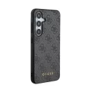 Guess 4G Metal Gold Logo Samsung Galaxy A55 hátlap tok, fekete, GUOHCSA55G4GFGR