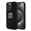 DKNY Liquid Silicone Metal Logo  Apple iPhone 15 Pro hátlap tok, fekete, DKHCP15LSMCBSK