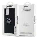 DKNY Liquid Silicone Metal Logo  Apple iPhone 15 Pro hátlap tok, fekete, DKHCP15LSMCBSK