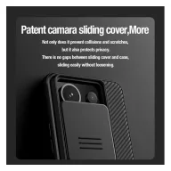   Nillkin CamShield Pro Xiaomi Redmi Note 13 Pro 5G/ Poco X6 5G hátlap tok, fekete