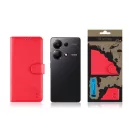 Tactical Field Notes Xiaomi Redmi Note 13 Pro 5G/Poco X6 5G flip/oldalra nyíló tok, piros