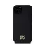 DKNY PU Leather Repeat Pattern Stack Logo Apple iPhone 15 Plus Magsafe kompatibilis hátlap tok, fekete