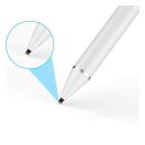 Univerzális toll, műanyag, (bármilyen kapacitív kijelzőhöz), Active Stylus Pen, fehér