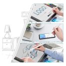 Univerzális toll, műanyag, (bármilyen kapacitív kijelzőhöz), Active Stylus Pen, fehér