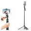 Selfie bot, 34 - 153 cm, 360°-ban forgatható, exponáló gombbal, bluetooth-os, tripod funkció, fekete