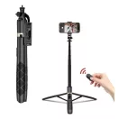 Selfie bot, 34 - 153 cm, 360°-ban forgatható, exponáló gombbal, bluetooth-os, tripod funkció, fekete