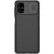 Samsung Galaxy M51 SM-M515F, Műanyag hátlap védőtok, közepesen ütésálló, kamera védelem, csíkos minta, Nillkin CamShield, fekete