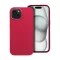 Frame iPhone 15 közepesen ütésálló tok kameravédő kerettel, magenta