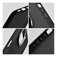   Frame iPhone 15 Plus közepesen ütésálló tok kameravédő kerettel, fekete