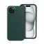 Frame iPhone 15 Plus közepesen ütésálló tok kameravédő kerettel, zöld
