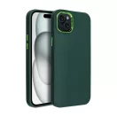 Frame iPhone 15 Plus közepesen ütésálló tok kameravédő kerettel, zöld