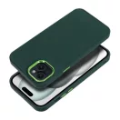 Frame iPhone 15 Plus közepesen ütésálló tok kameravédő kerettel, zöld