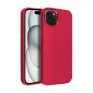 Frame iPhone 15 Plus közepesen ütésálló tok kameravédő kerettel, magenta