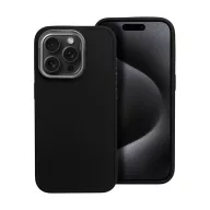   Frame iPhone 15 Pro közepesen ütésálló tok kameravédő kerettel, fekete