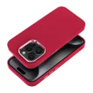 Frame iPhone 15 Pro közepesen ütésálló tok kameravédő kerettel, magenta