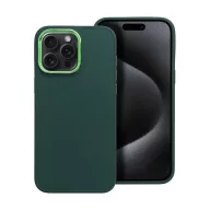   Frame iPhone 15 Pro Max közepesen ütésálló tok kameravédő kerettel, zöld