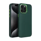 Frame iPhone 15 Pro Max közepesen ütésálló tok kameravédő kerettel, zöld