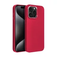   Frame iPhone 15 Pro Max közepesen ütésálló tok kameravédő kerettel, magenta