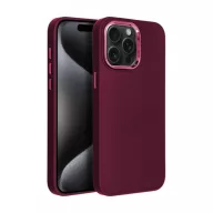   Frame iPhone 15 Pro Max közepesen ütésálló tok kameravédő kerettel, lila