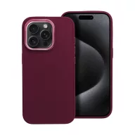   Frame iPhone 15 Pro közepesen ütésálló tok kameravédő kerettel, lila