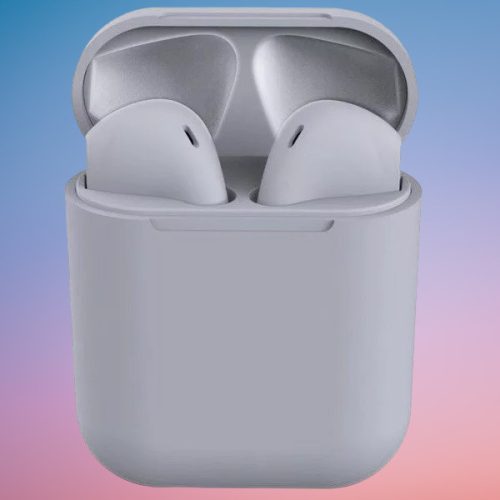 Bluetooth sztereó fülhallgató, v5.0, TWS, töltőtok, iNPods 12, matt, világosszürke