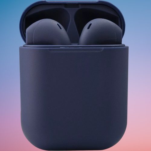 Bluetooth sztereó fülhallgató, v5.0, TWS, töltőtok, iNPods 12, matt, sötétkék