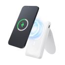 Forcell F-energy F10K2 MagSafe kompatibilis power bank / Power bank / külső akkumulátor, (PD QC3.0/5A/20W/10 000 mAh) fehér