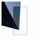 Apple iPhone 12 / 12 Pro, 5D Full Glue betekintésgátló tempered glass kijelzővédő üvegfólia, fekete