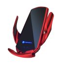 Forcell HS1 autós tartó wireless / vezeték nélküli töltéssel, mágneses adapterrel, 15W, piros
