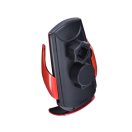 Forcell HS1 autós tartó wireless / vezeték nélküli töltéssel, mágneses adapterrel, 15W, piros