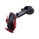 Forcell HS1 autós tartó wireless / vezeték nélküli töltéssel, mágneses adapterrel, 15W, piros