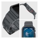 Spigen Rugged Armor Pro Apple Watch 9 / 8 / 7 45mm / SE (2nd / 1st Gen) / 6 / 5 / 4 44mm tok, sötétszürke