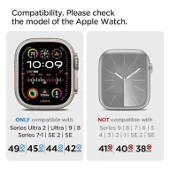   Spigen Sleek Link Apple Watch Ultra 4 / 3 / 2 / 1 49mm 10 46mm / 9 / 8 / 7 45mm / SE (2 / 1) / 6 / 5 / 4 44mm / 3 / 2 / 1 42mm szíj, ezüst