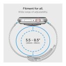 Spigen Sleek Link Apple Watch Ultra 3 / 2 / 1 49mm 10 46mm / 9 / 8 / 7 45mm / SE (2 / 1) / 6 / 5 / 4 44mm / 3 / 2 / 1 42mm szíj, ezüst