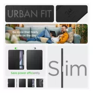   Spigen Urban Fit Apple iPad Air 13" (2024 / 2025) oldalra nyíló tok, fekete
