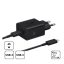 Samsung hálózati adapter USB-C + USB-C kábellel, PD, 45W, Fekete