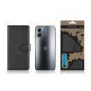 Tactical Field Notes Motorola G14, flip/oldalra nyíló tok, fekete