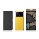 Tactical Field Notes Poco X6 Pro 5G, flip/oldalra nyíló tok, fekete