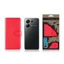Tactical Field Notes Xiaomi Redmi Note 13 5G, flip/oldalra nyíló tok, piros