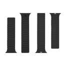 Tactical MagBand Apple Watch 42/44/45/49 mágneses szilikon szíj, fekete