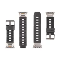   Tactical Tough Band Apple Watch Ultra mágneses szilikon szíj, fekete