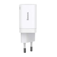   Baseus Super Si Pro gyorstöltő USB-A+ USB-AUSB-C, 30W, fehér