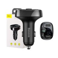 Baseus T típusú Bluetooth 2xUSB-A microSD FM adó, fekete