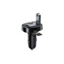 Baseus T típusú Bluetooth 2xUSB-A microSD FM adó, fekete