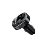 Baseus T típusú Bluetooth 2xUSB-A microSD FM adó, fekete