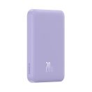 Baseus Mágneses Mini Powerbank, 5000mAh, 20W, lila