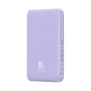 Baseus Mágneses Mini Powerbank, 5000mAh, 20W, lila