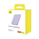 Baseus Mágneses Mini Powerbank, 5000mAh, 20W, lila