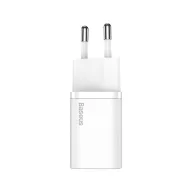   Baseus Super Si gyorstöltő 1C 20W adapter 1 m-es USB-C / Lightning kábellel, fehér